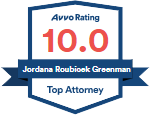 avvo rating 10.0 jordana roubicek greenman top attorney